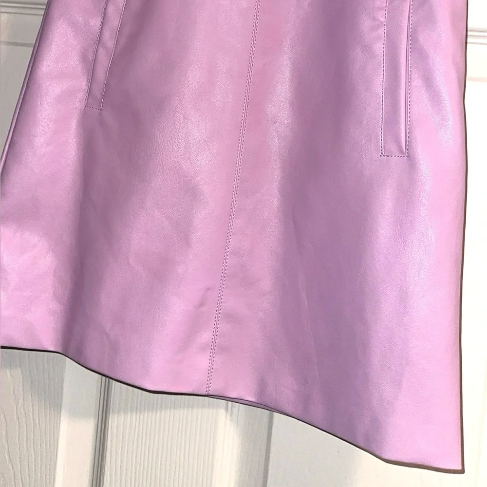 Habitual Kids Girls Faux Leather Dress in Purple
